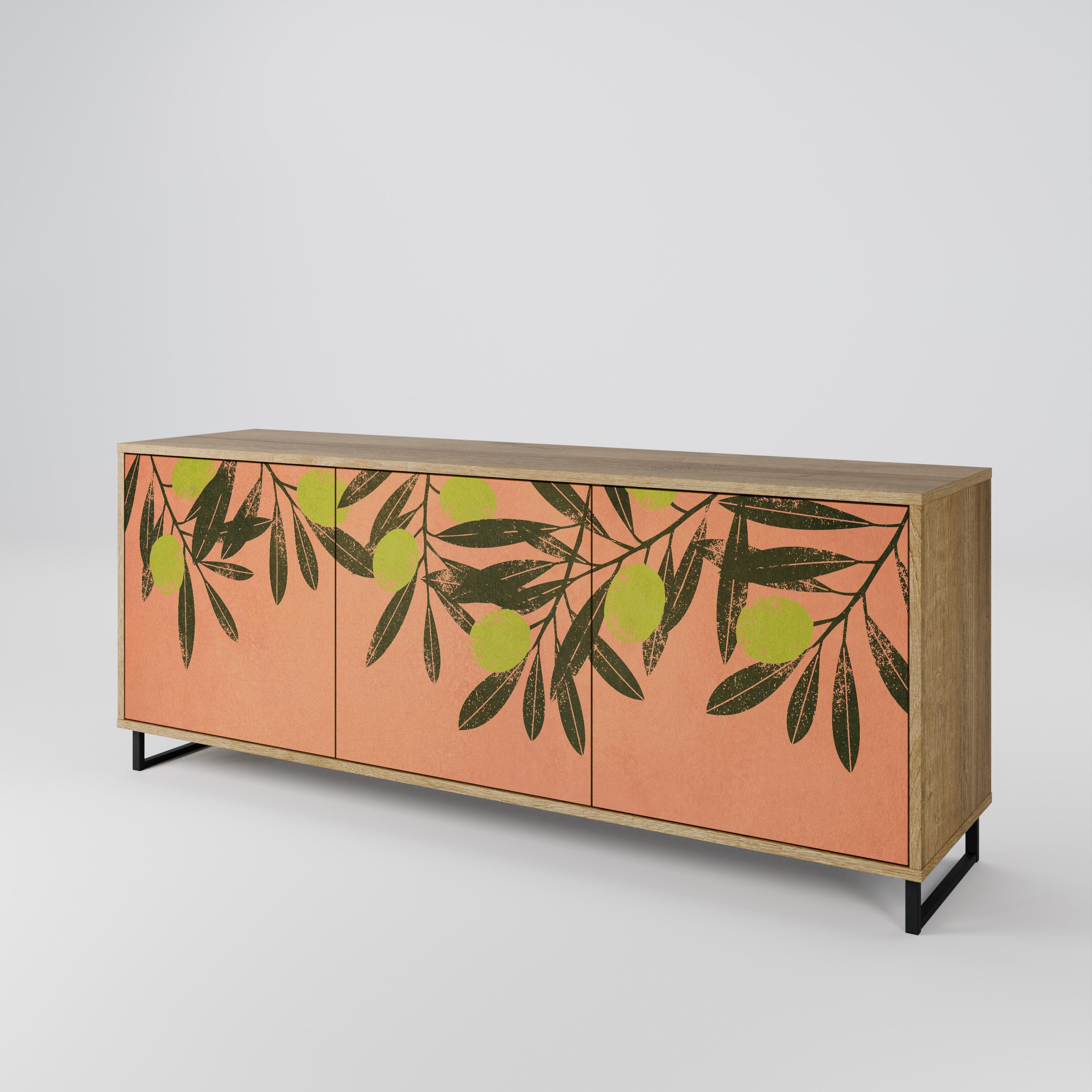 JUICY OLIVES 3-türiges Sideboard in Eichenoptik