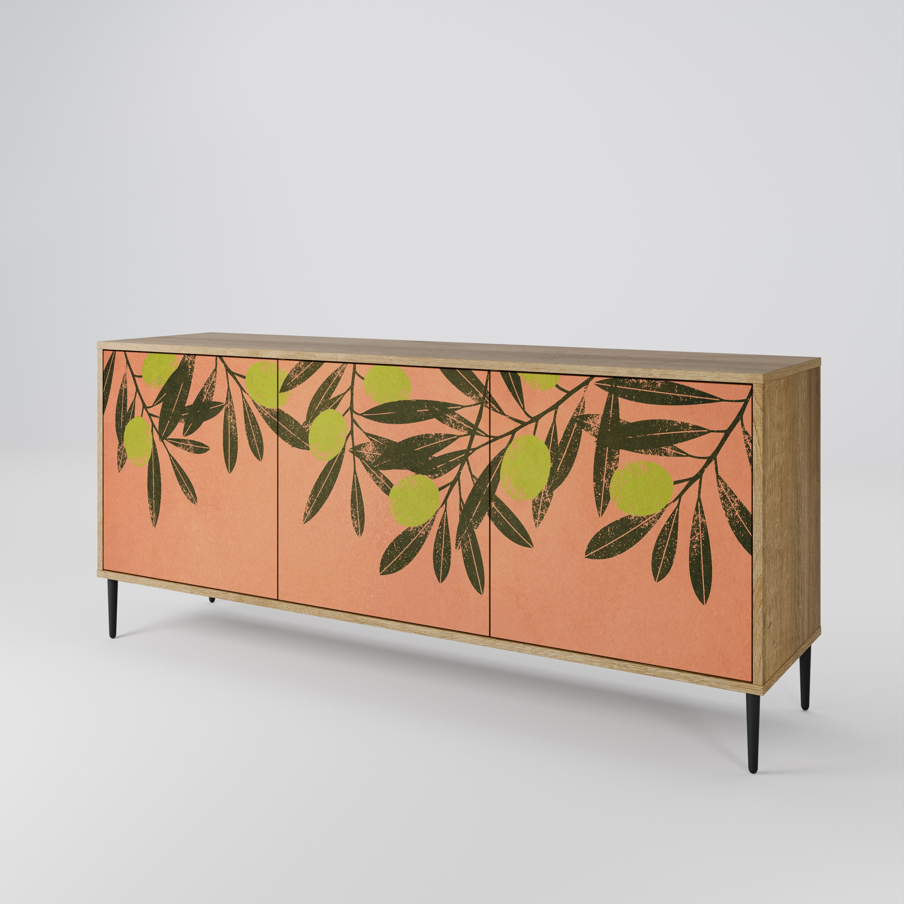 JUICY OLIVES 3-türiges Sideboard in Eichenoptik