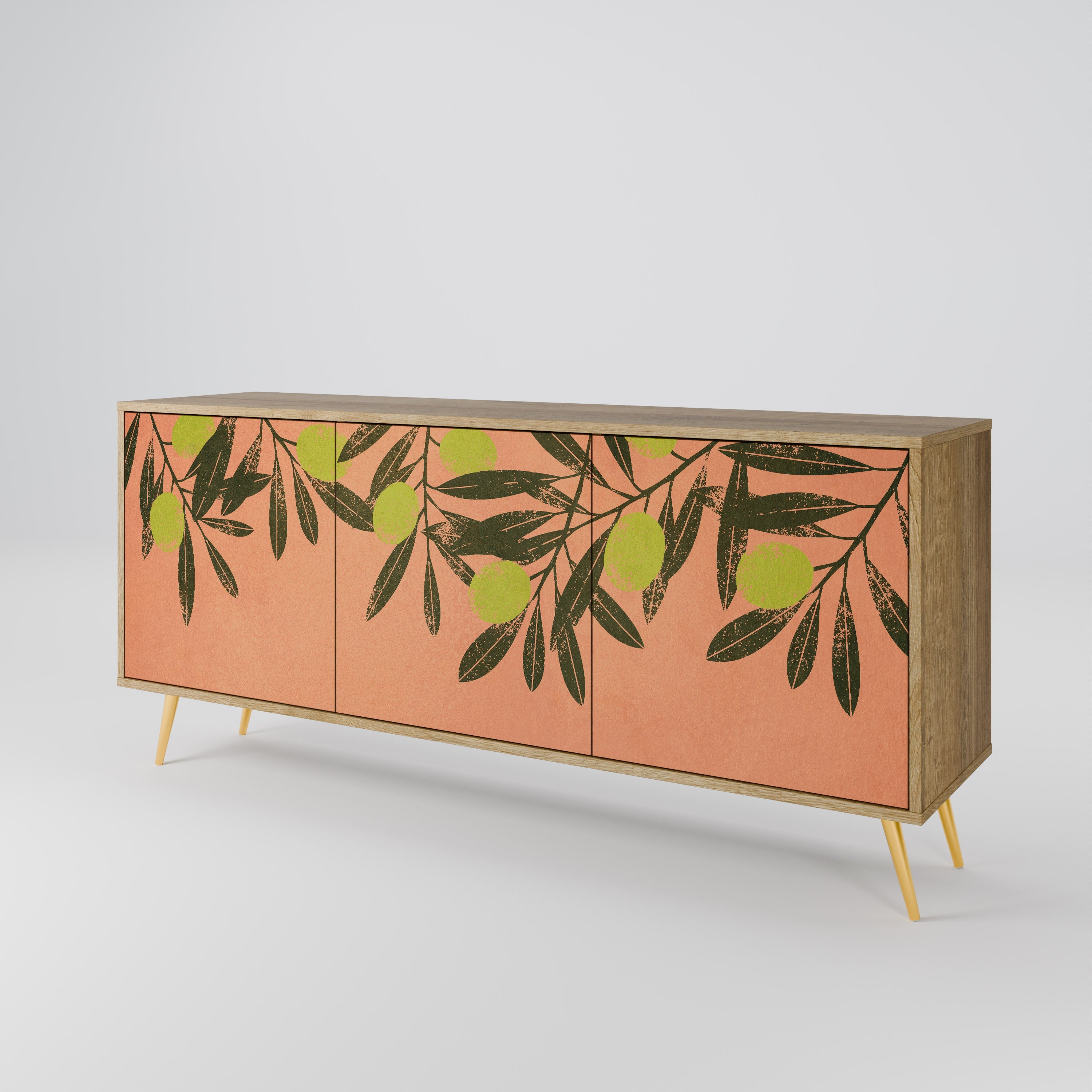 JUICY OLIVES 3-türiges Sideboard in Eichenoptik
