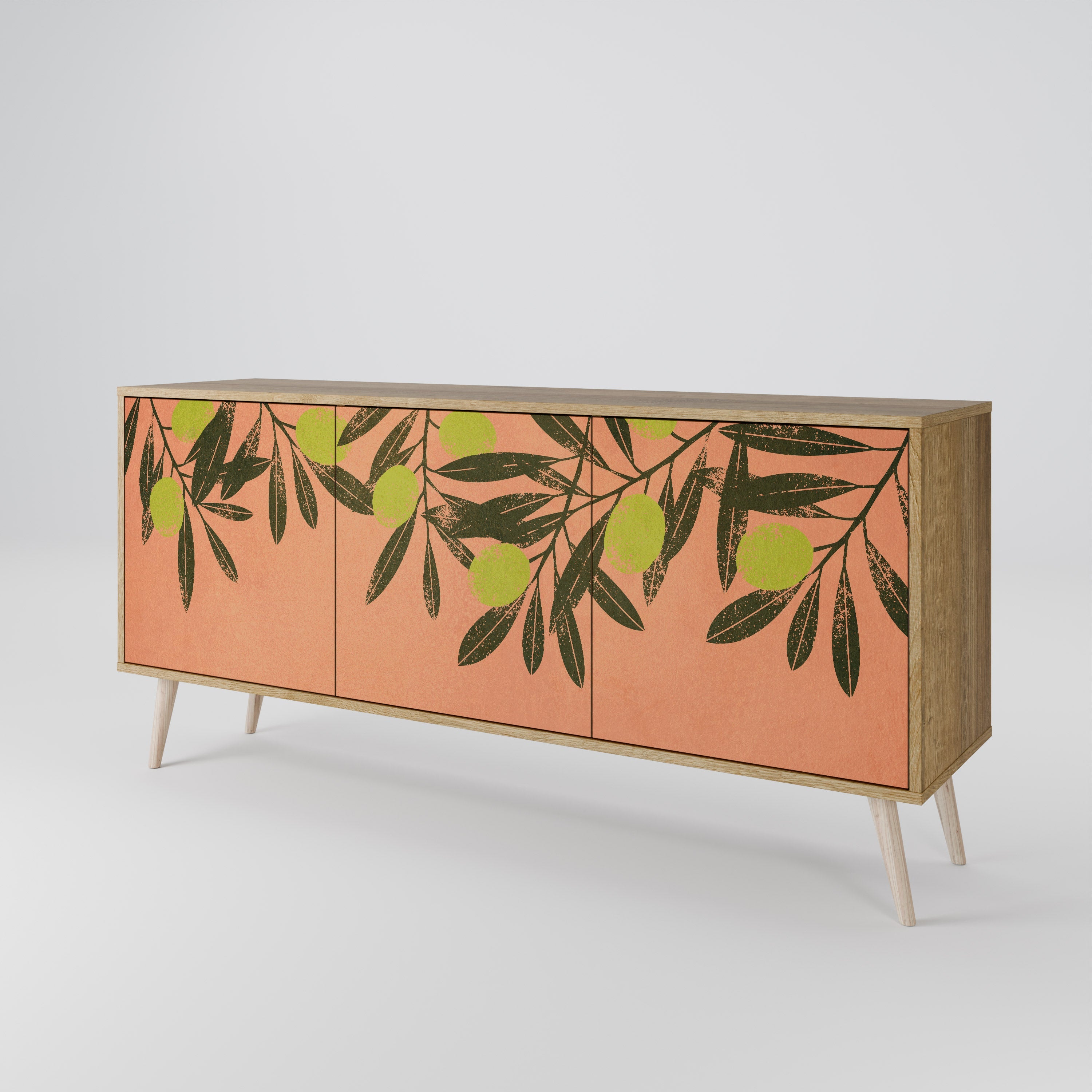 JUICY OLIVES 3-türiges Sideboard in Eichenoptik