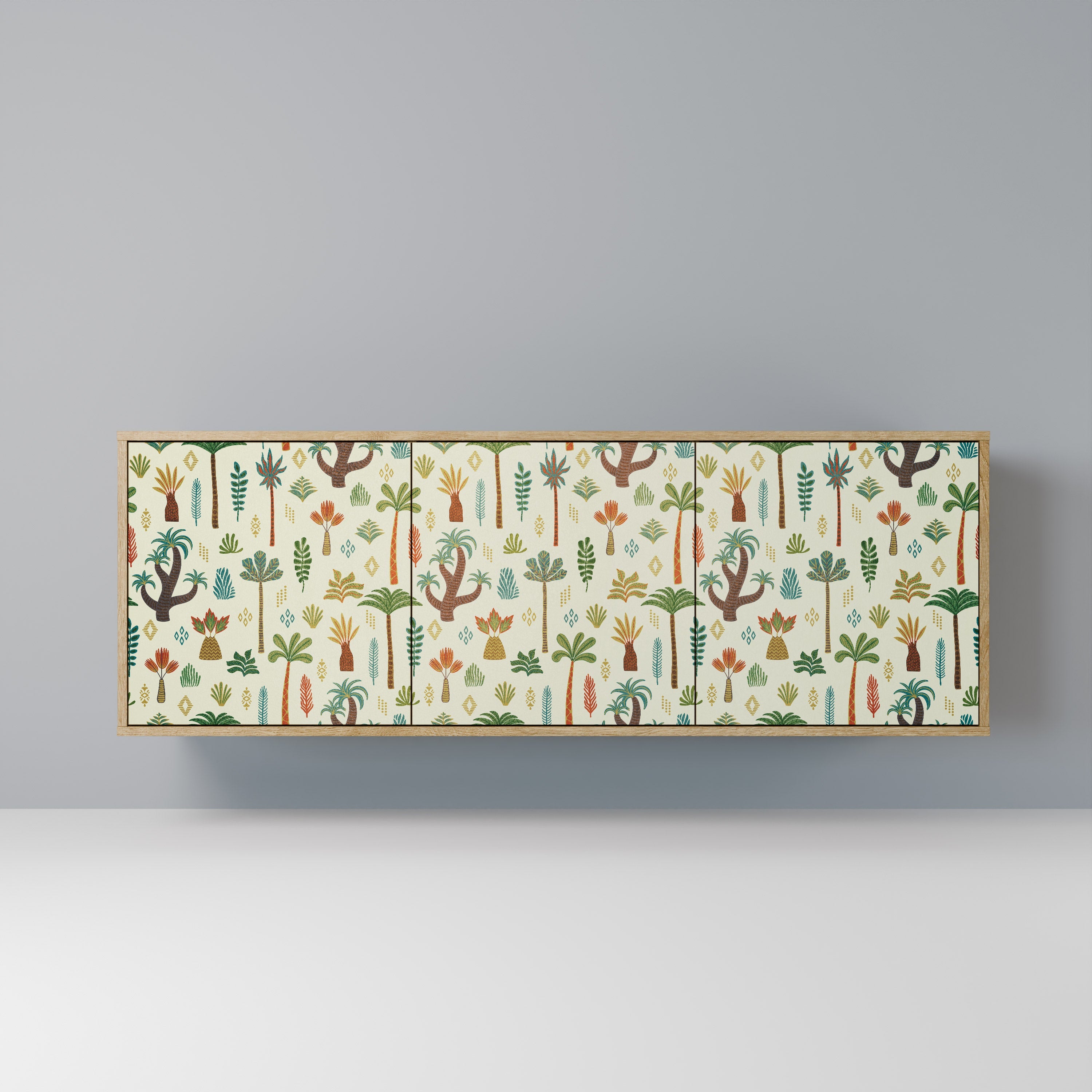 PALM SPRING 3-türiges Sideboard in Eichenoptik