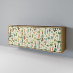 PALM SPRING Sideboard mit 3 Türen in Eiche-Optik