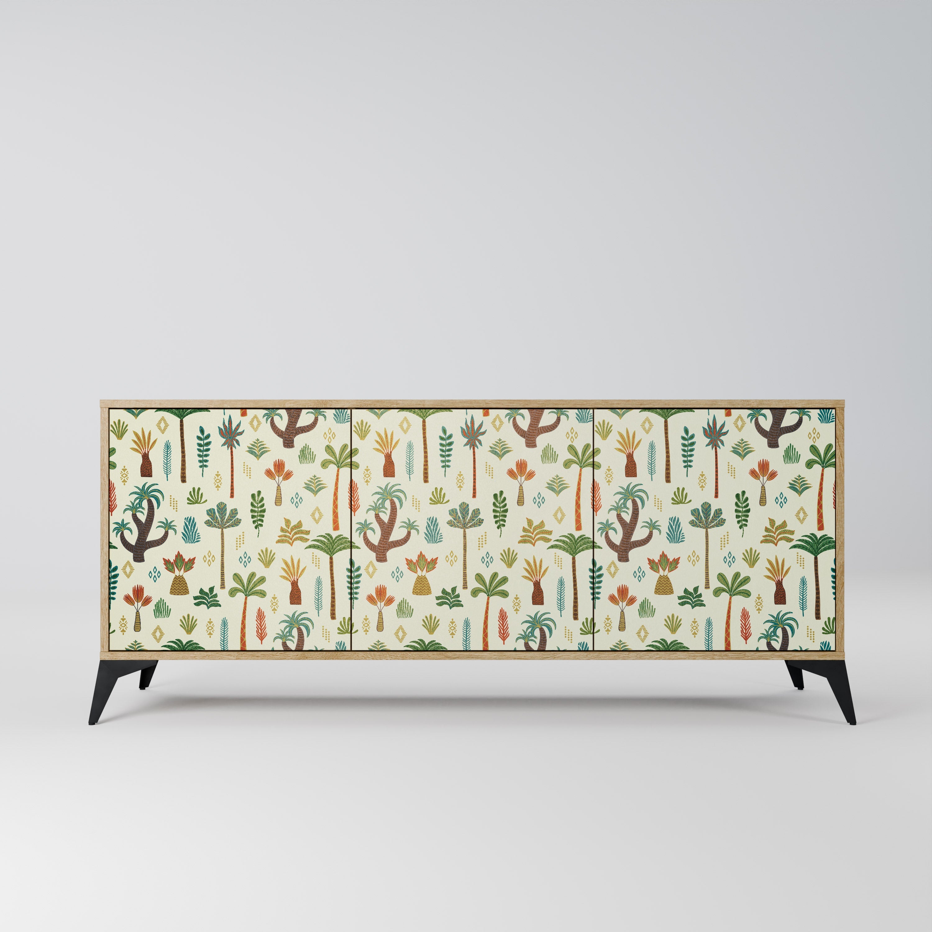 PALM SPRING 3-türiges Sideboard in Eichenoptik