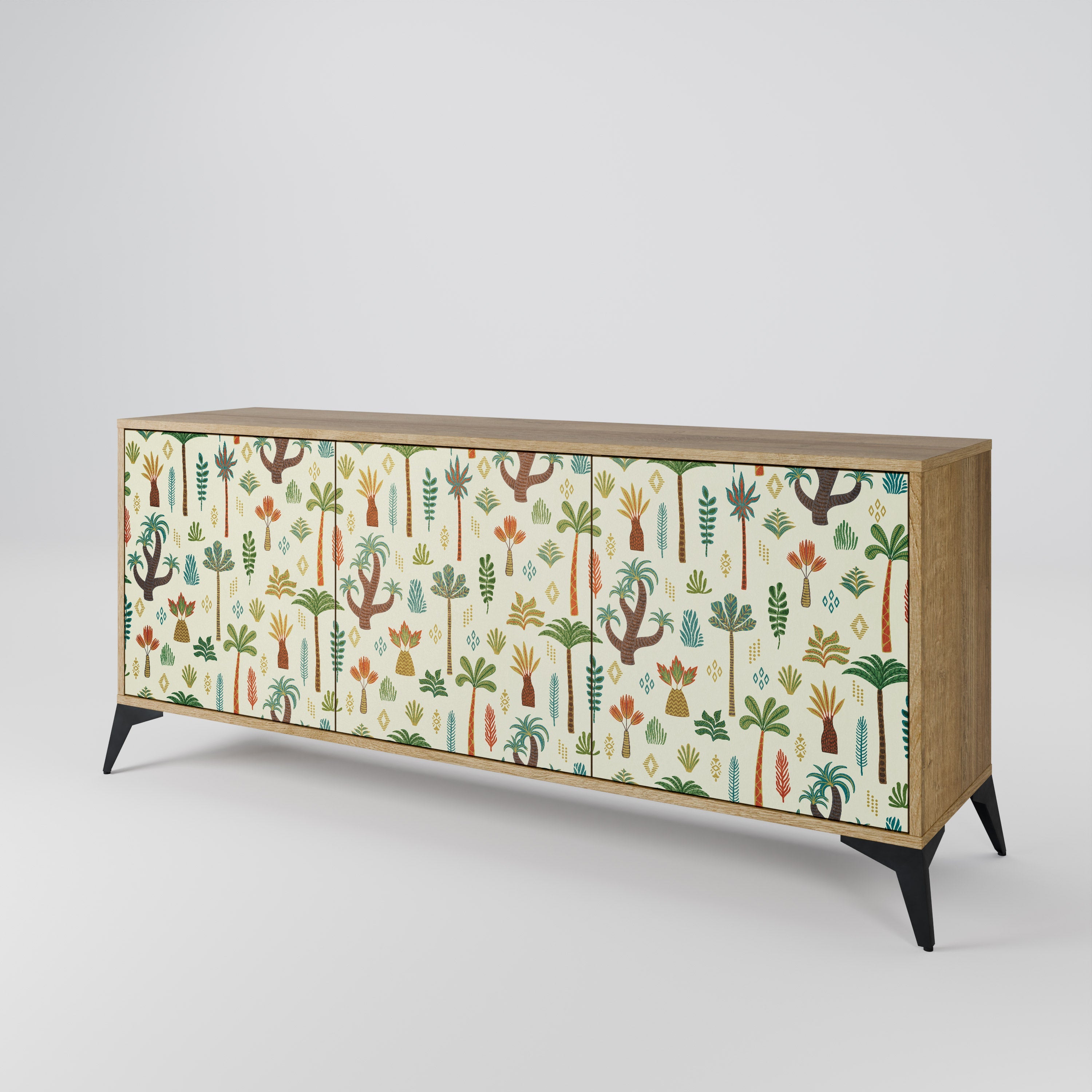 PALM SPRING 3-türiges Sideboard in Eichenoptik