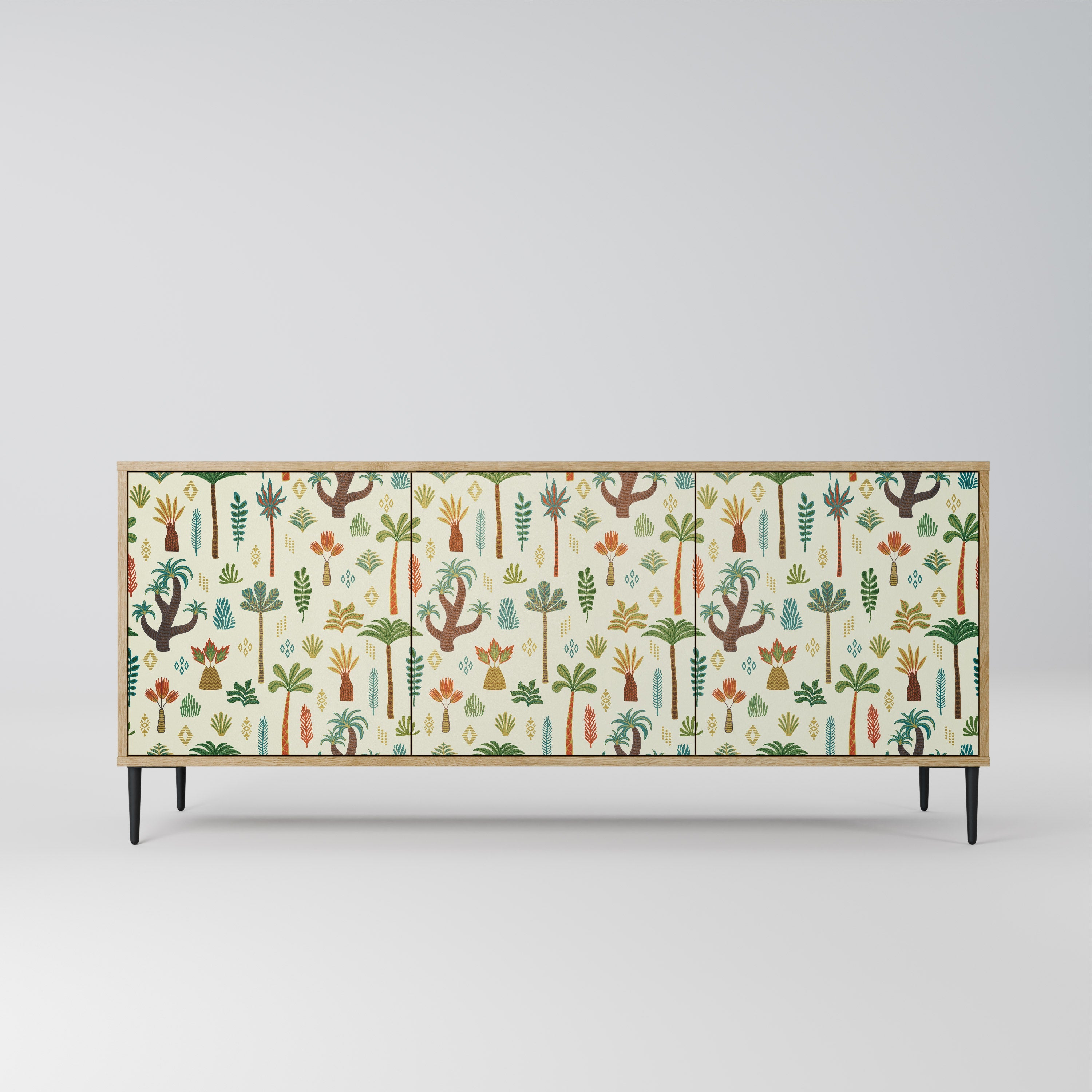 PALM SPRING 3-türiges Sideboard in Eichenoptik