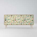 PALM SPRING Sideboard mit 3 Türen in Eiche-Optik