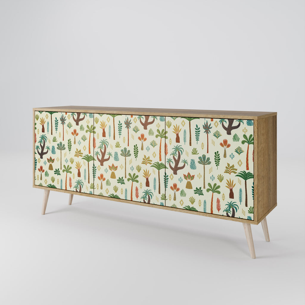 PALM SPRING 3-türiges Sideboard in Eichenoptik
