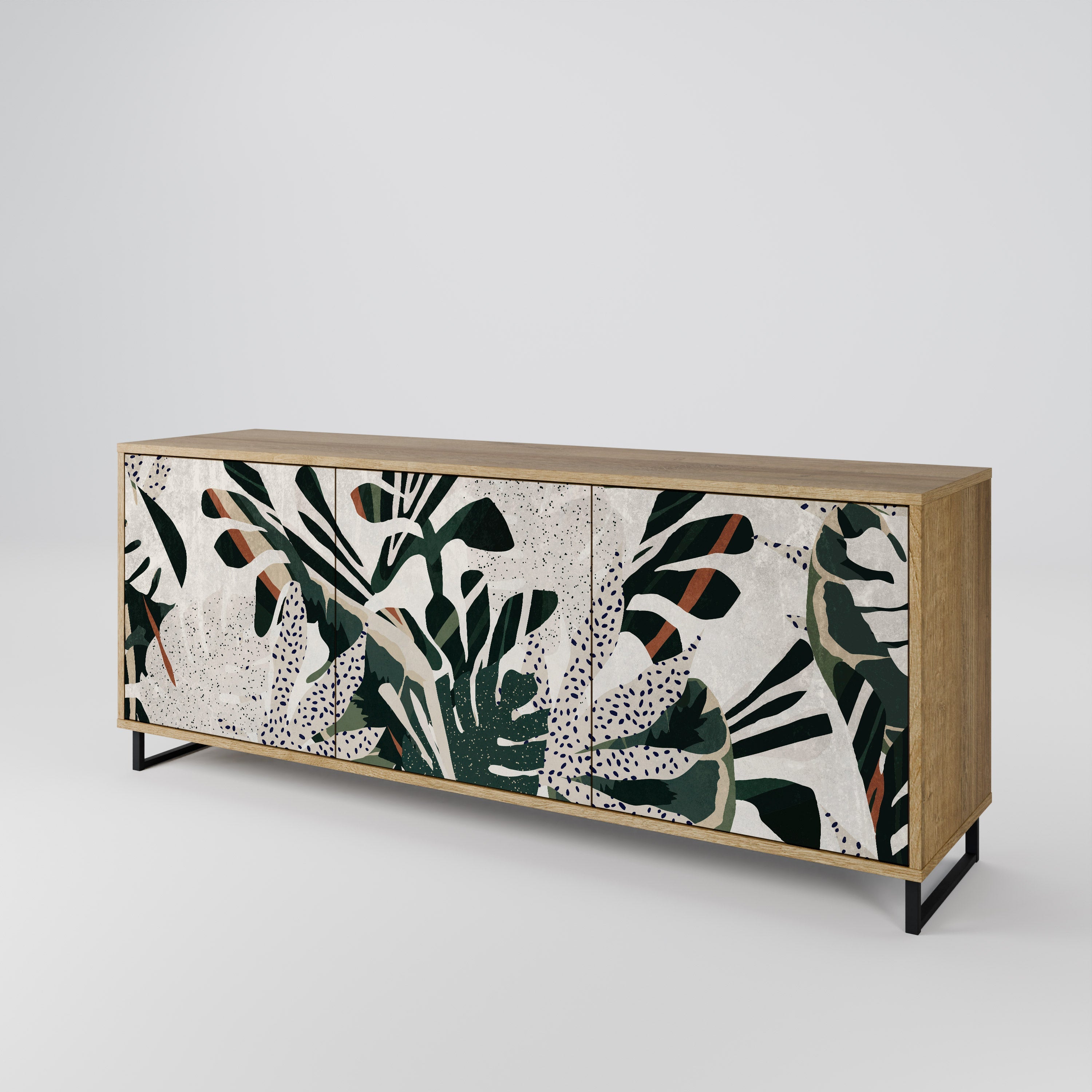 VERDURE FORMATION 3-türiges Sideboard in Eichenoptik