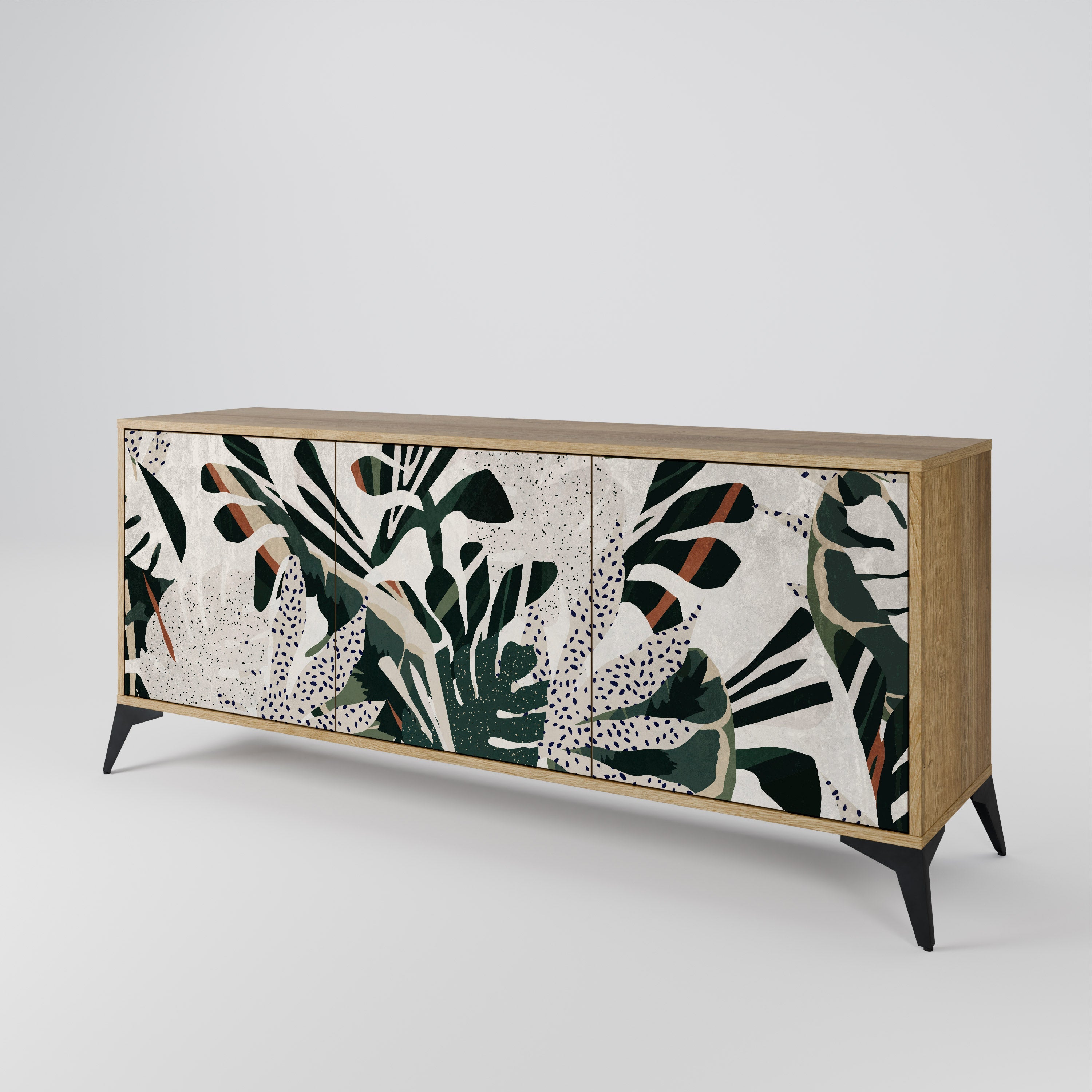 VERDURE FORMATION 3-türiges Sideboard in Eichenoptik