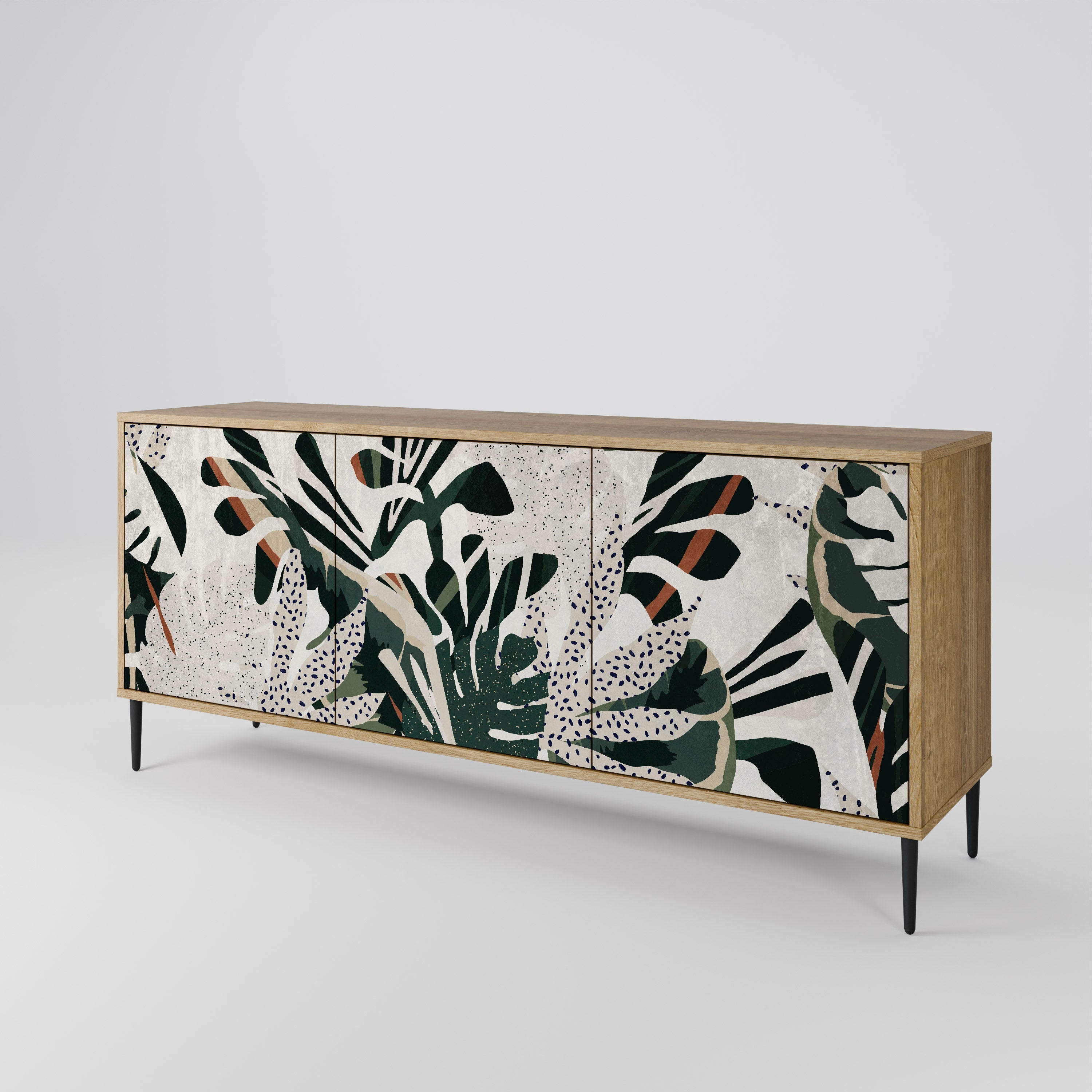 VERDURE FORMATION 3-türiges Sideboard in Eichenoptik