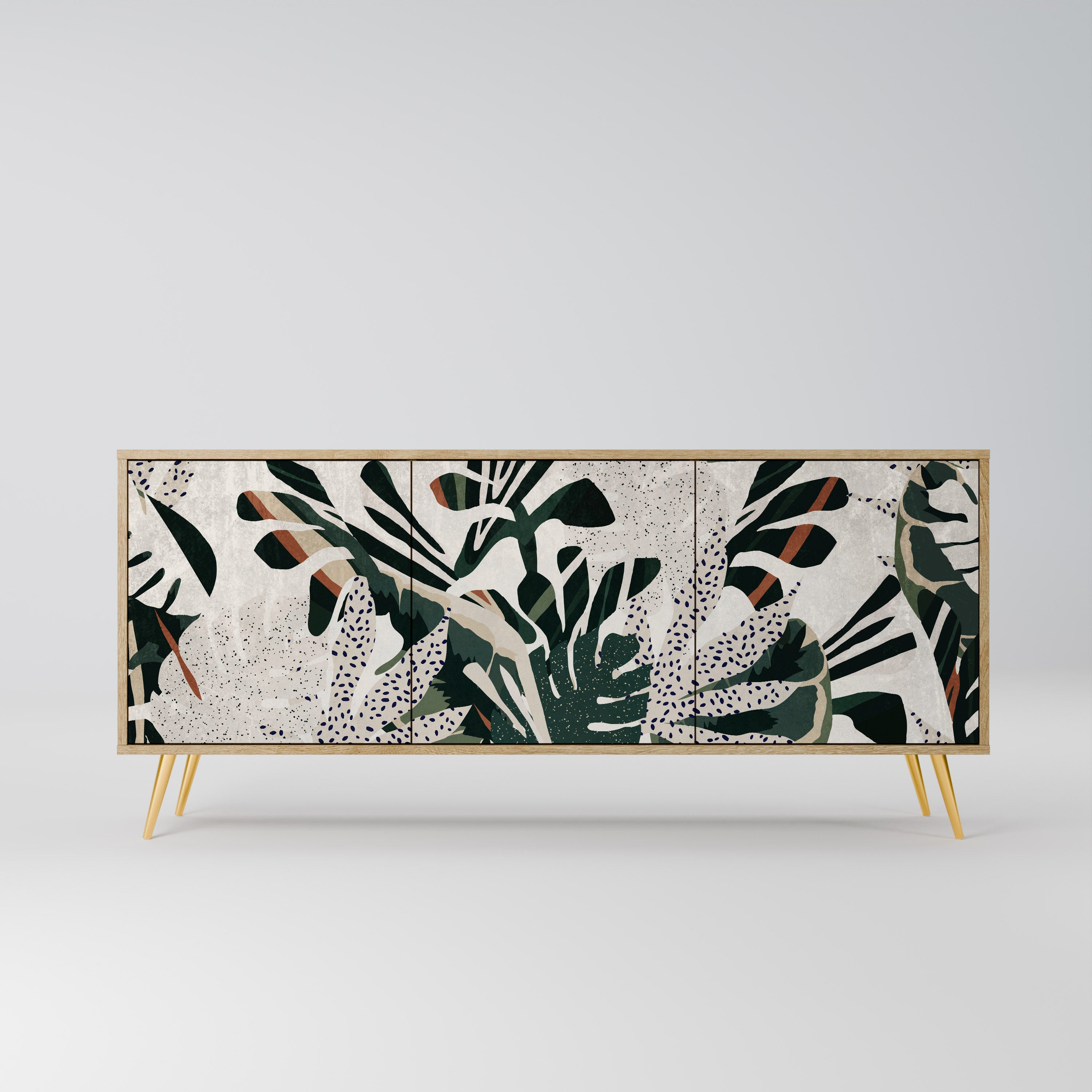 VERDURE FORMATION 3-türiges Sideboard in Eichenoptik