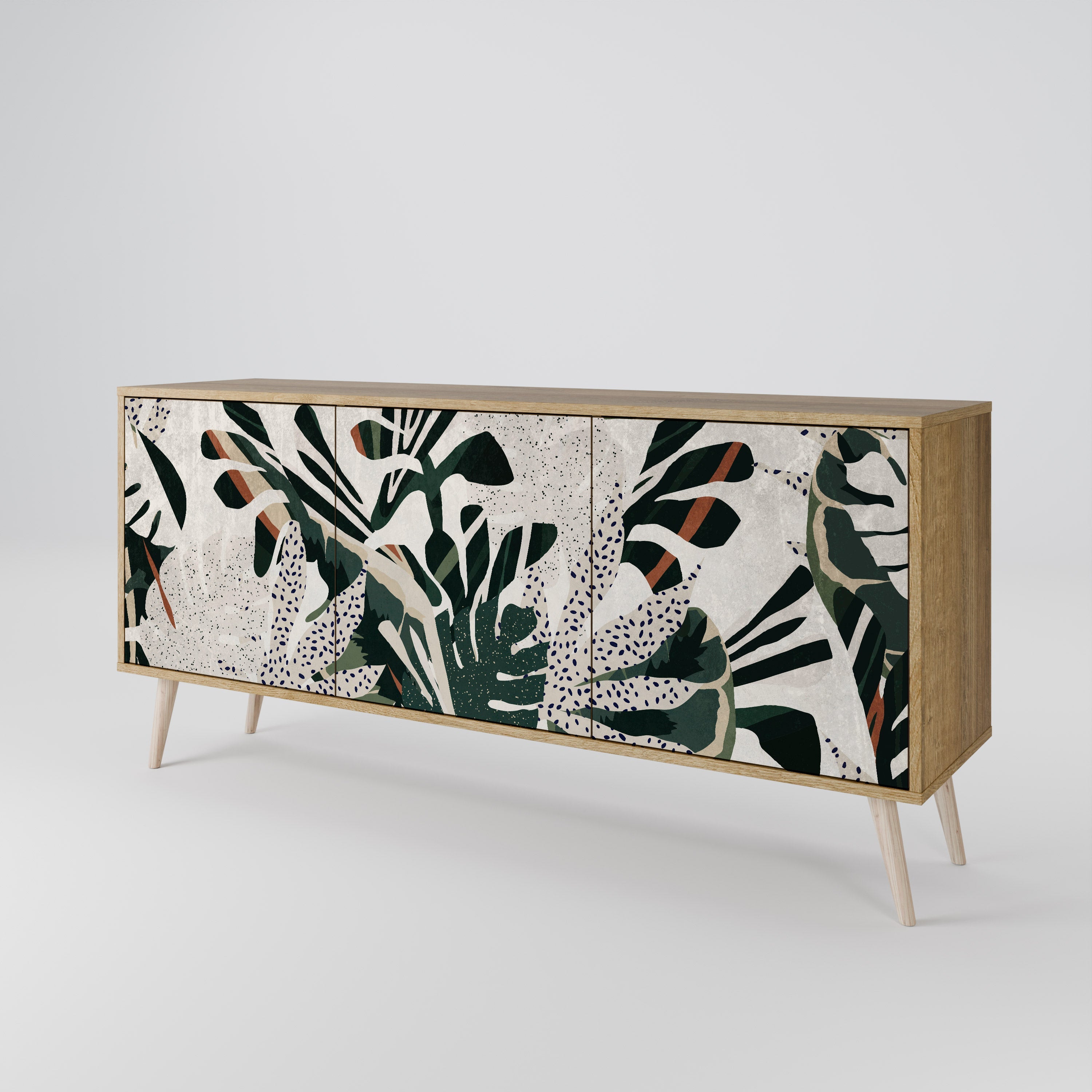 VERDURE FORMATION 3-türiges Sideboard in Eichenoptik