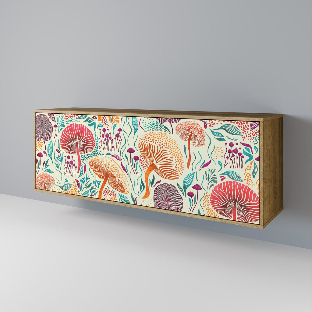 FUNGUS FANTASY 3-türiges Sideboard in Eichenoptik