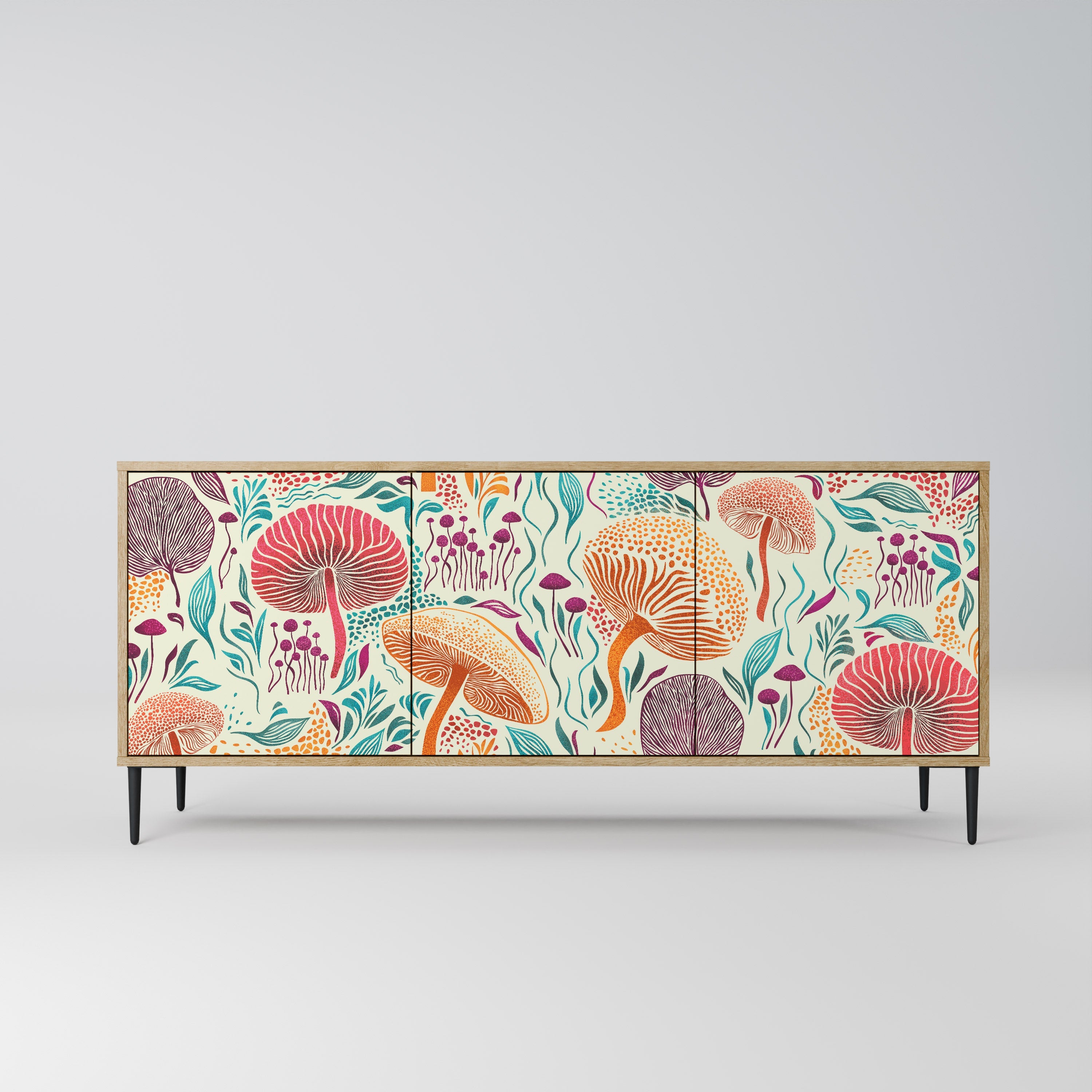 FUNGUS FANTASY 3-türiges Sideboard in Eichenoptik
