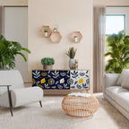 CITRUS BLACK AND WHITE Sideboard mit 3 Türen in Eiche-Optik