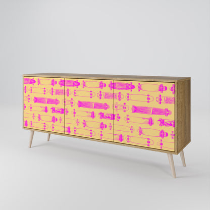 SKATEBOARD ARTISTRY 3-türiges Sideboard