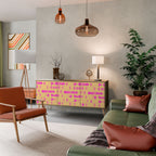 SKATEBOARD ARTISTRY Sideboard mit 3 Türen in Eiche-Optik