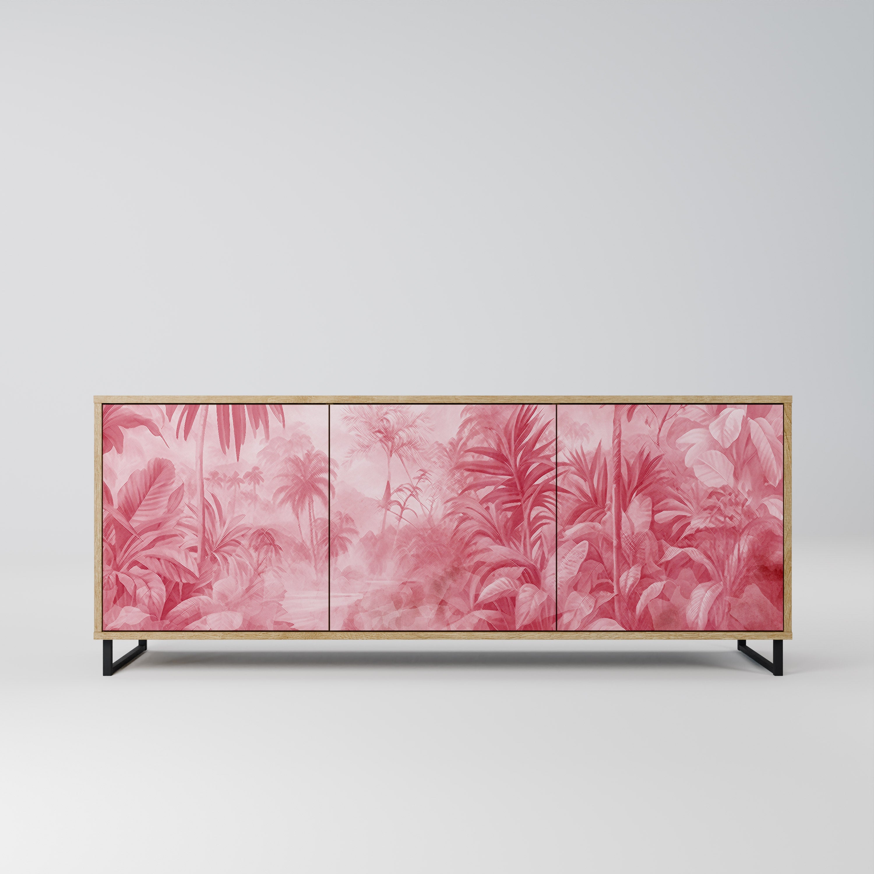 SWEET TROPICS 3-türiges Sideboard in Eichenoptik