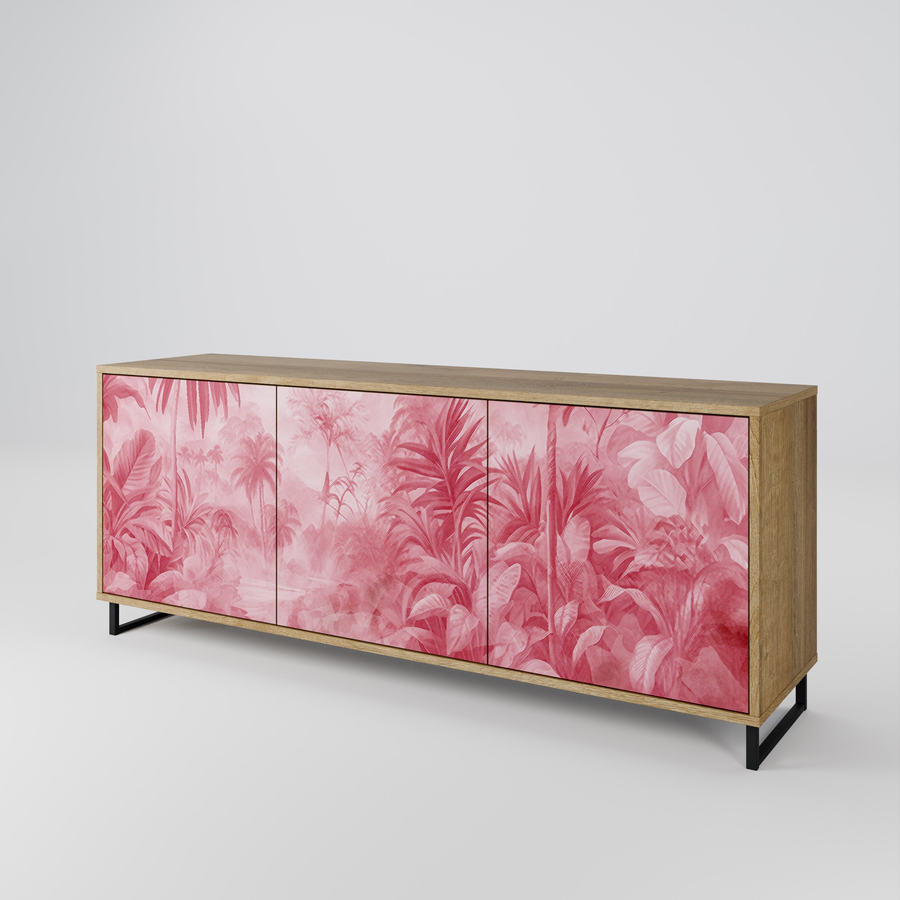 SWEET TROPICS 3-türiges Sideboard in Eichenoptik