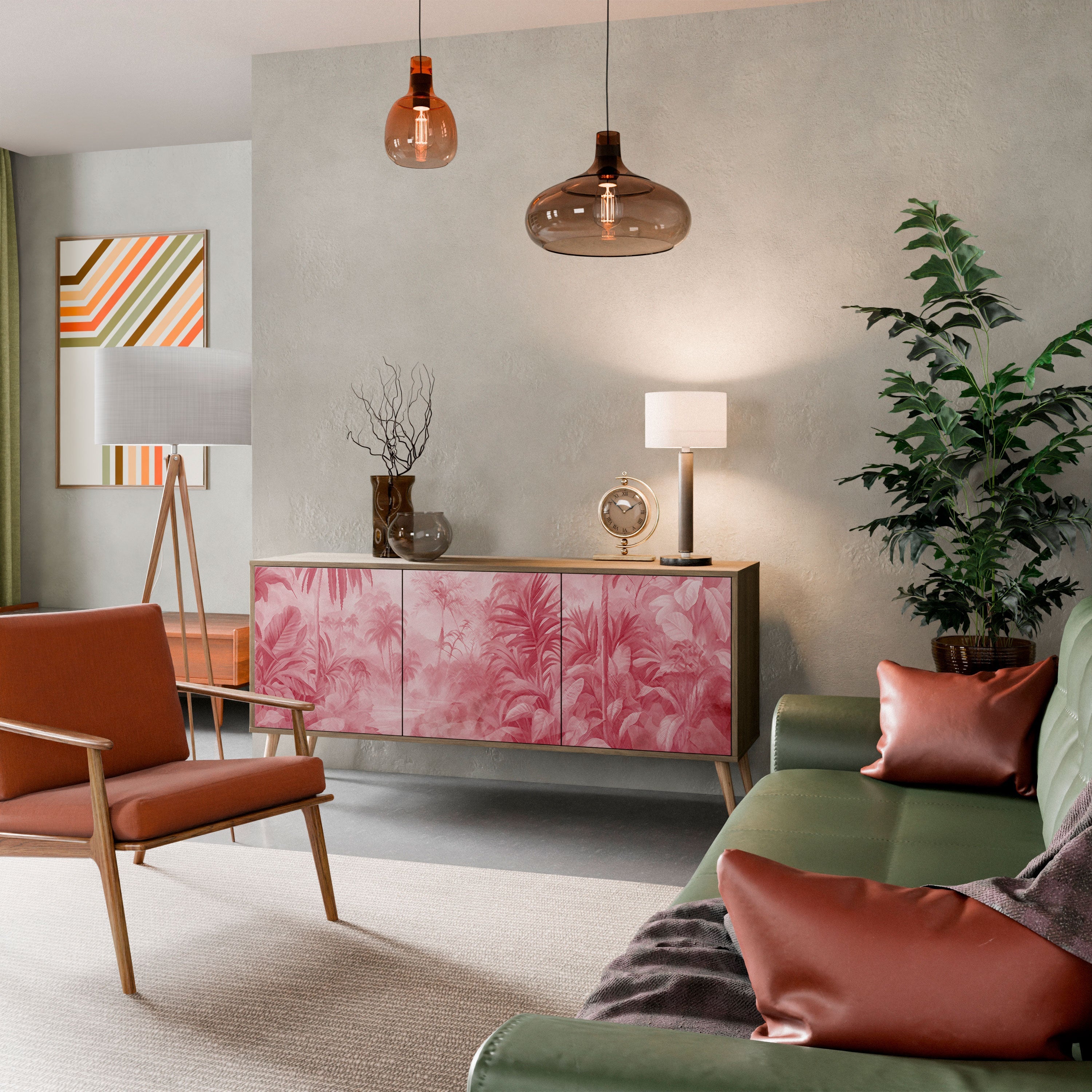 SWEET TROPICS 3-türiges Sideboard in Eichenoptik