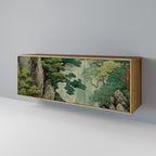 VERDURE ABYSS Sideboard mit 3 Türen in Eiche-Optik