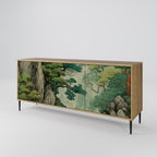 VERDURE ABYSS Sideboard mit 3 Türen in Eiche-Optik