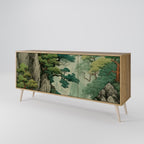 VERDURE ABYSS Sideboard mit 3 Türen in Eiche-Optik