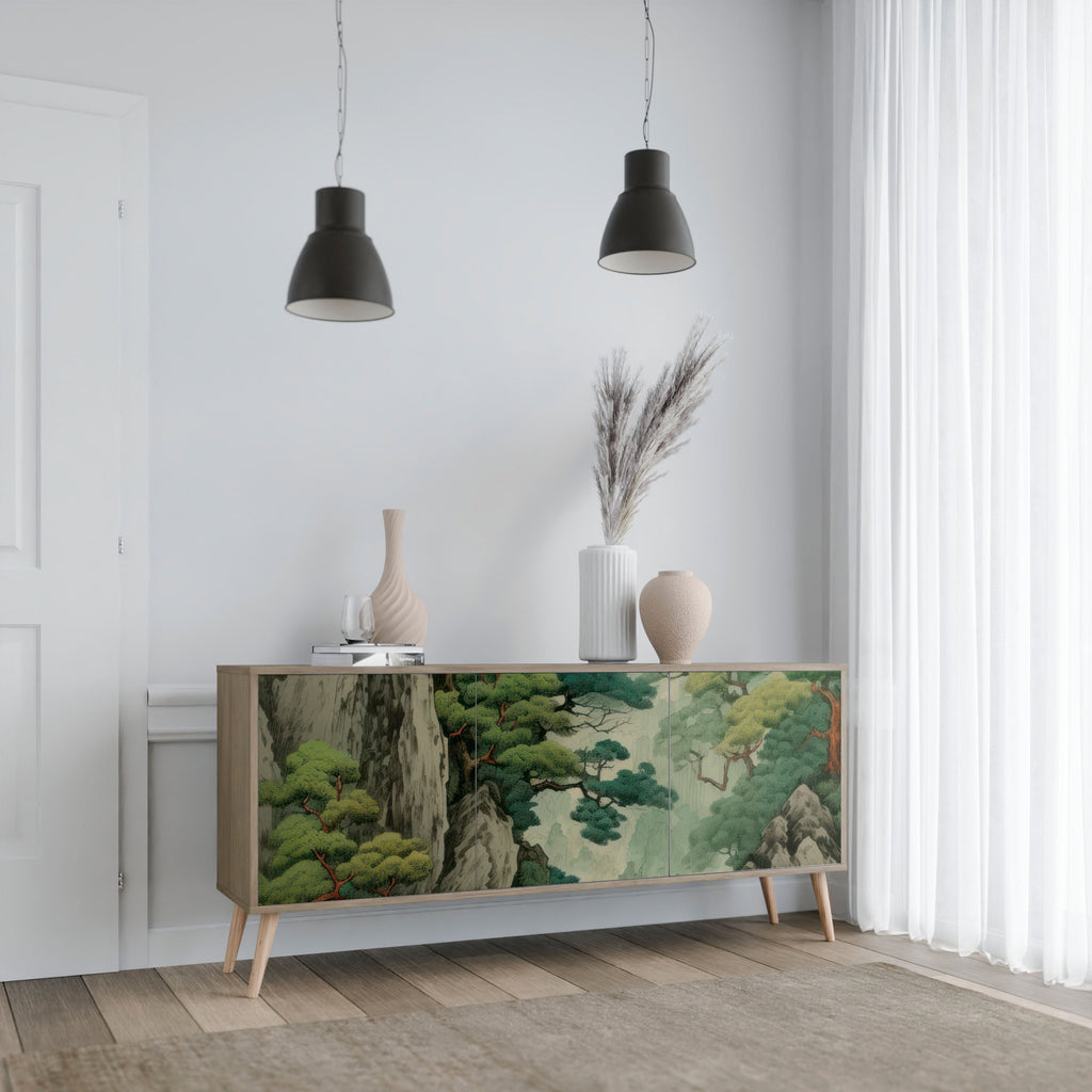 VERDURE ABYSS 3-türiges Sideboard in Eichenoptik
