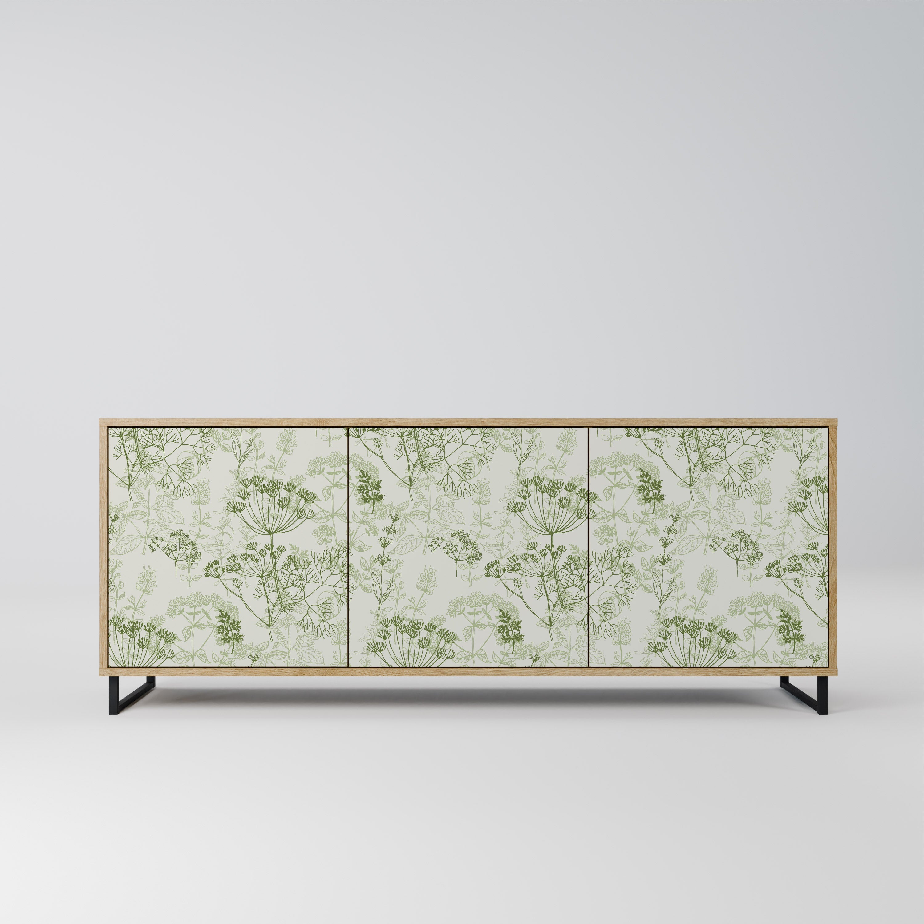 FENNEL BALDACHIN 3-türiges Sideboard in Eichenoptik