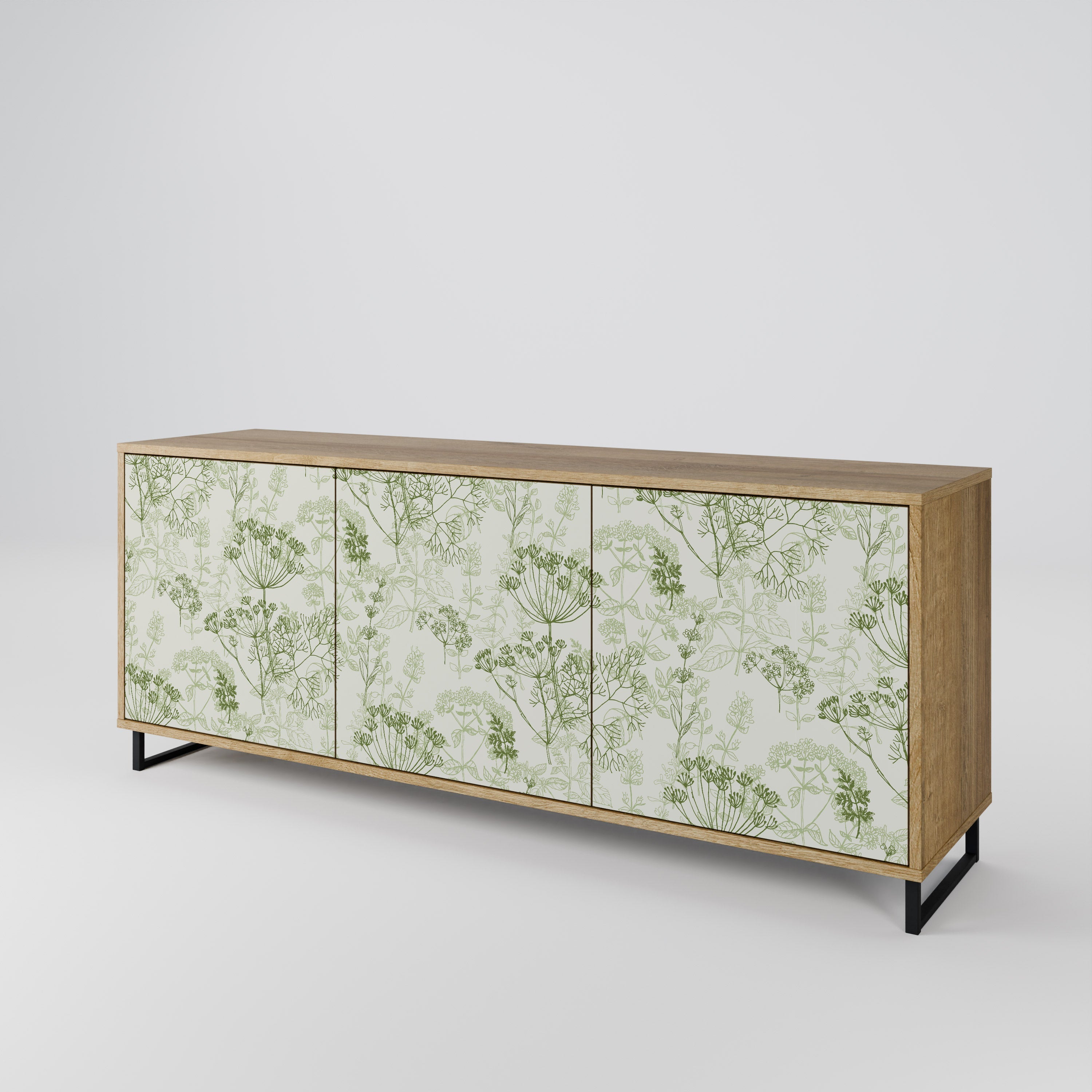 FENNEL BALDACHIN 3-türiges Sideboard in Eichenoptik