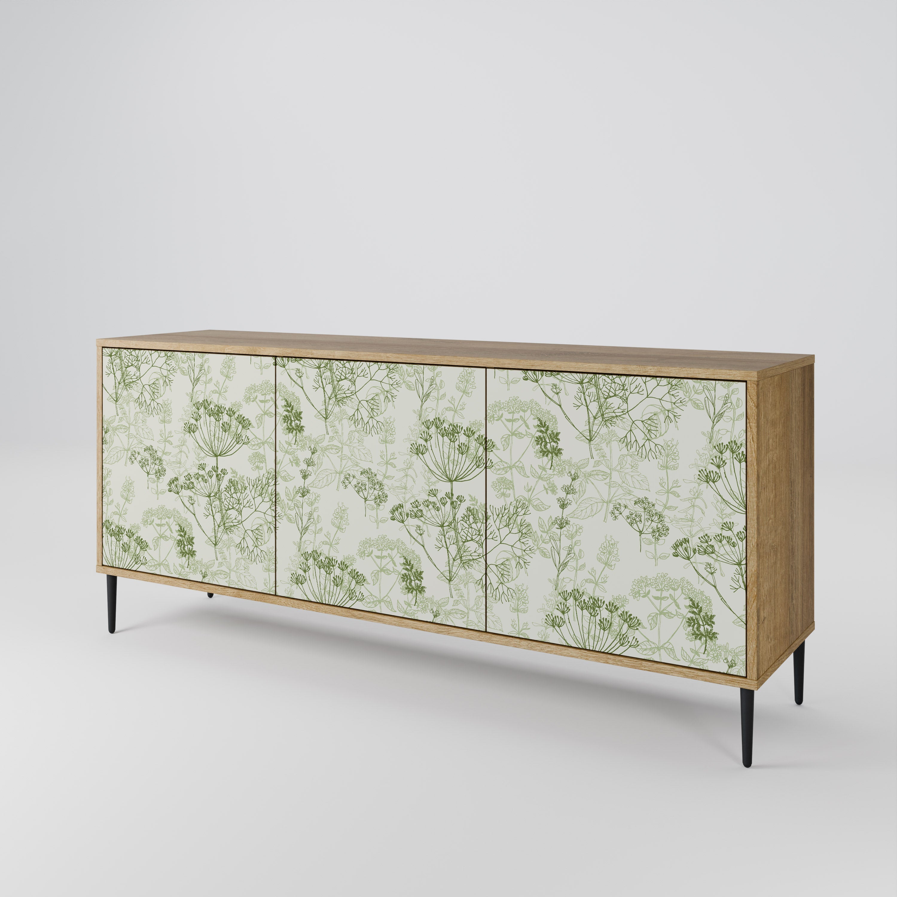 FENNEL BALDACHIN 3-türiges Sideboard in Eichenoptik