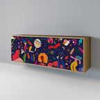 FESTIVE PLEASURES Sideboard mit 3 Türen in Eiche-Optik