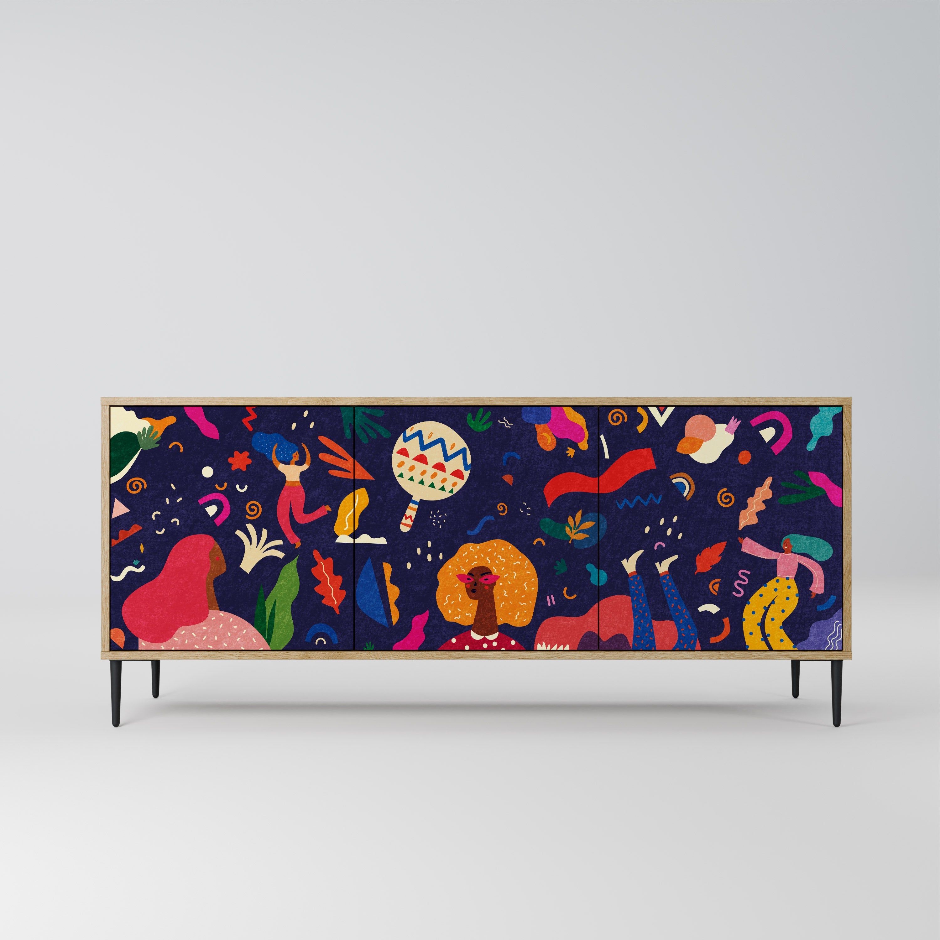 FESTIVE PLEASURES 3-türiges Sideboard in Eichenoptik
