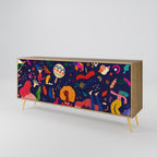 FESTIVE PLEASURES Sideboard mit 3 Türen in Eiche-Optik