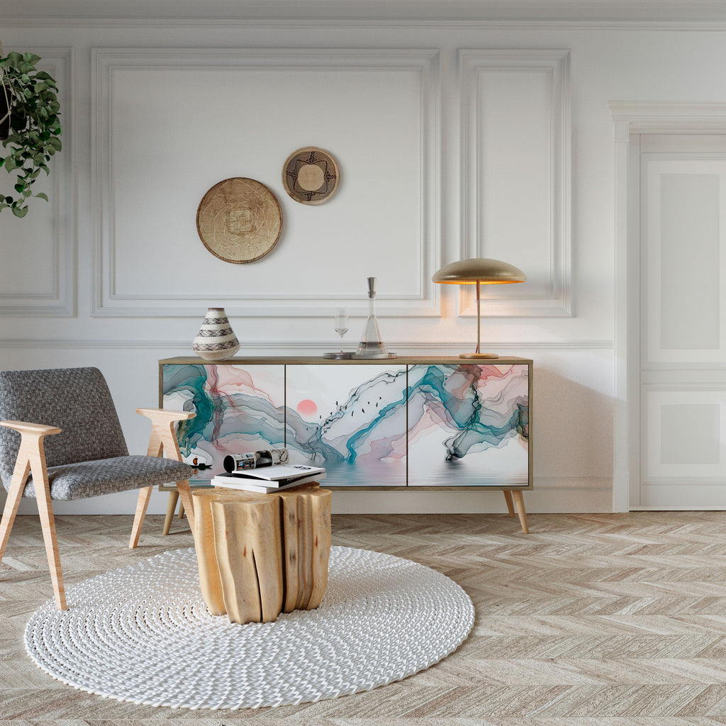 VELVET CROSSING 3-türiges Sideboard in Eichenoptik