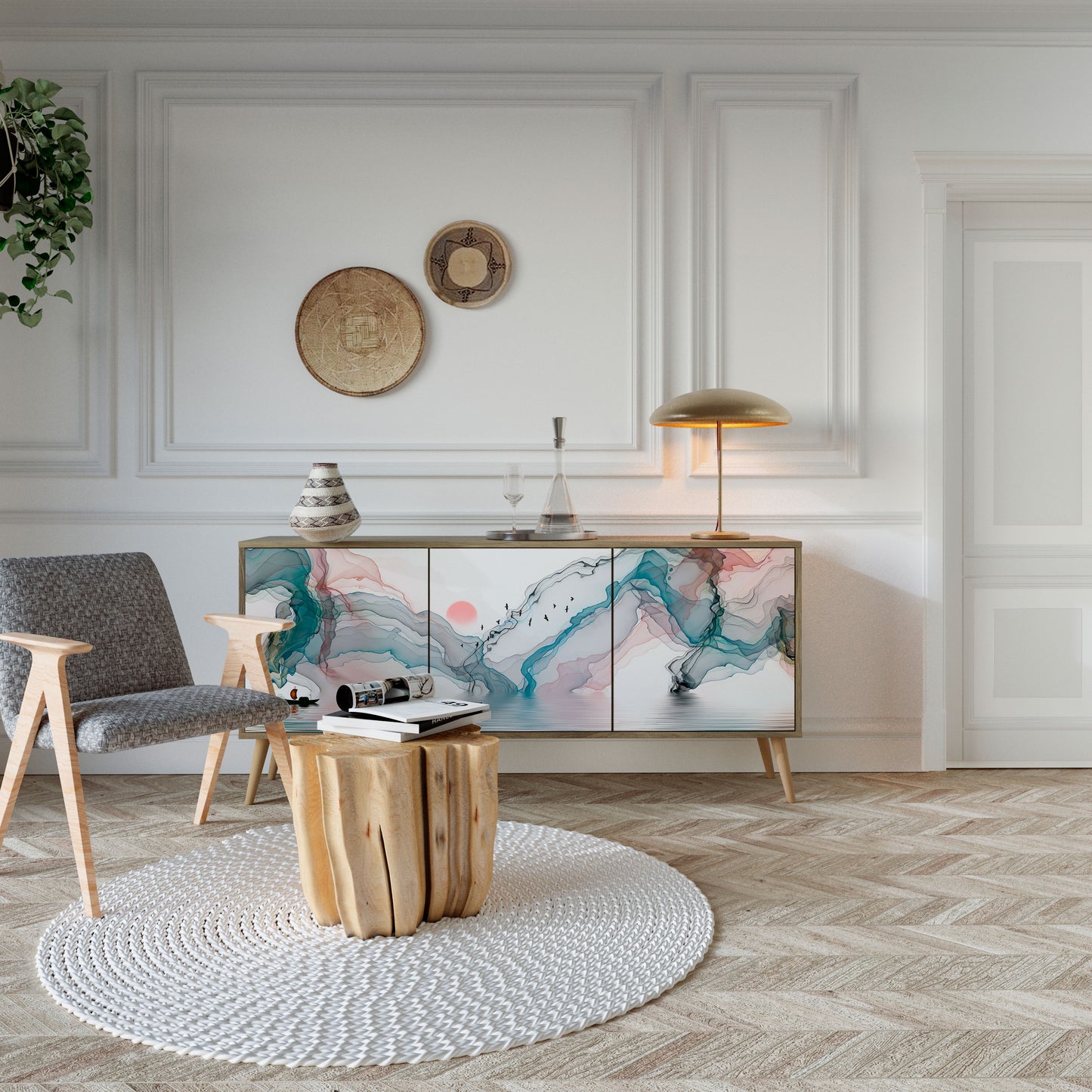 VELVET CROSSING 3-türiges Sideboard