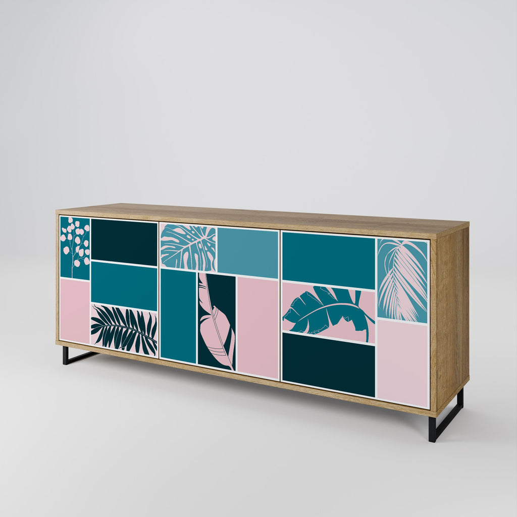 COMBINATION OF SHAPES 3-türiges Sideboard in Eichenoptik