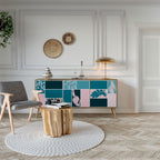 COMBINATION OF SHAPES 3-Door Sideboard in Oak Effect