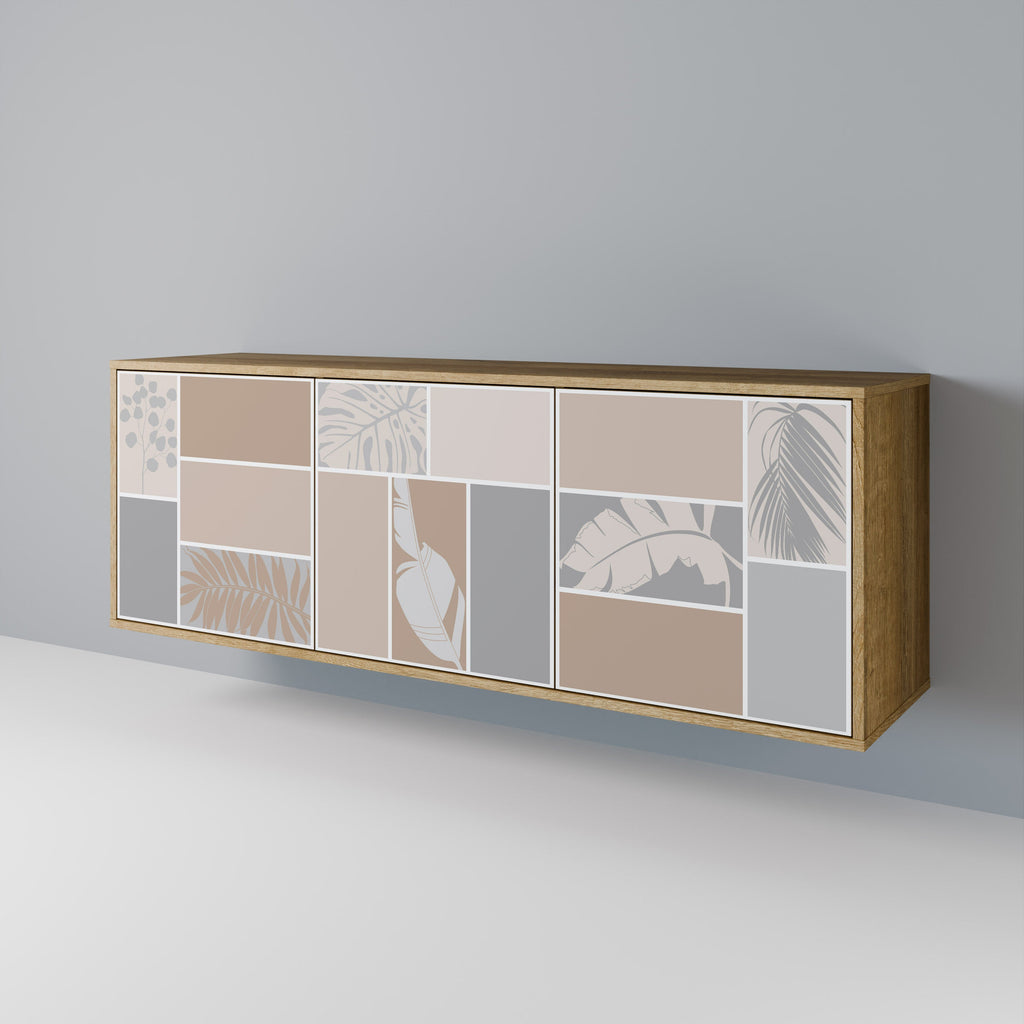TROPICAL SHAPES 3-türiges Sideboard in Eichenoptik