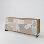 TROPICAL SHAPES Sideboard mit 3 Türen in Eiche-Optik