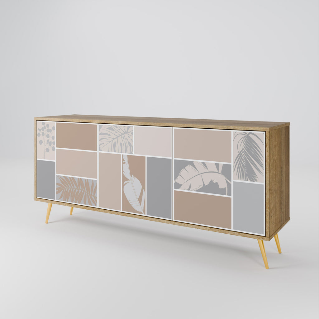 TROPICAL SHAPES 3-türiges Sideboard in Eichenoptik