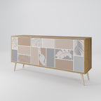 TROPICAL SHAPES Sideboard mit 3 Türen in Eiche-Optik