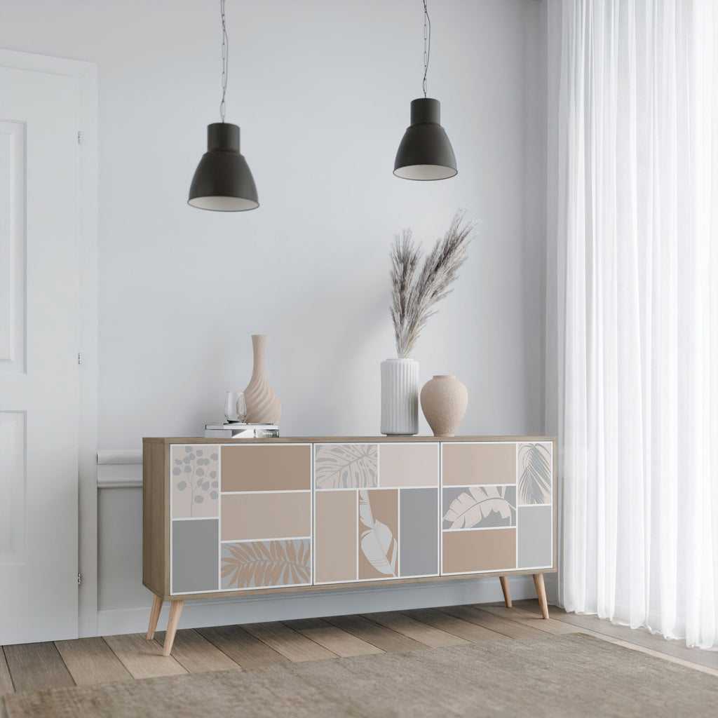 TROPICAL SHAPES 3-türiges Sideboard in Eichenoptik