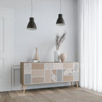 TROPICAL SHAPES Sideboard mit 3 Türen in Eiche-Optik
