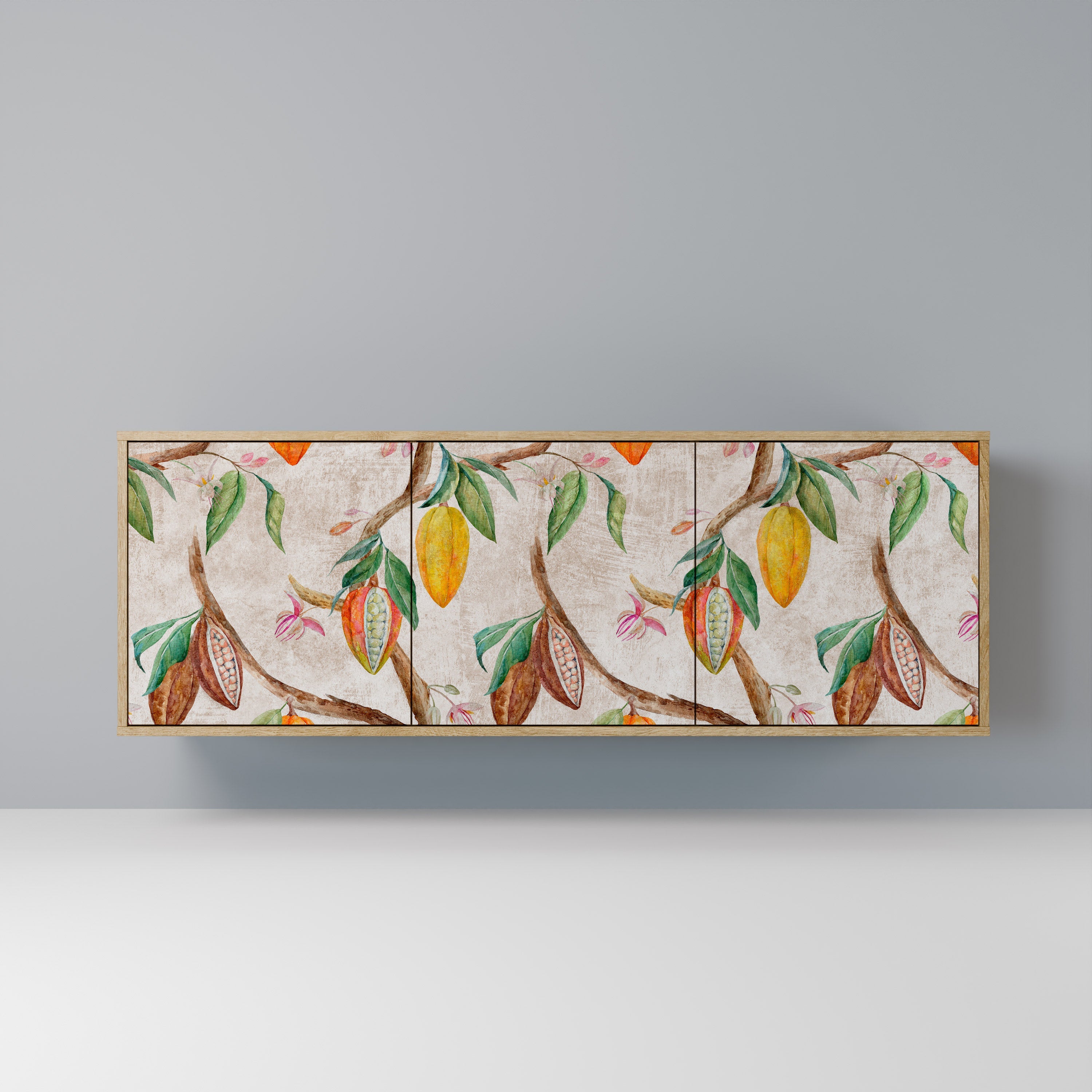 COCOA FRUITS 3-türiges Sideboard in Eichenoptik