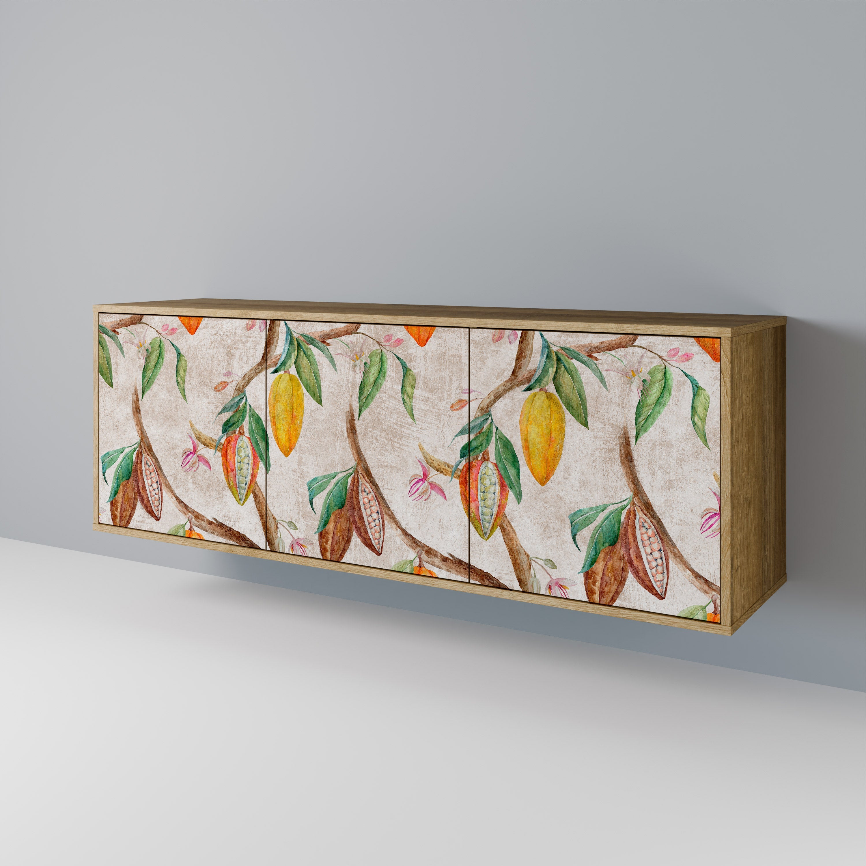 COCOA FRUITS 3-türiges Sideboard in Eichenoptik