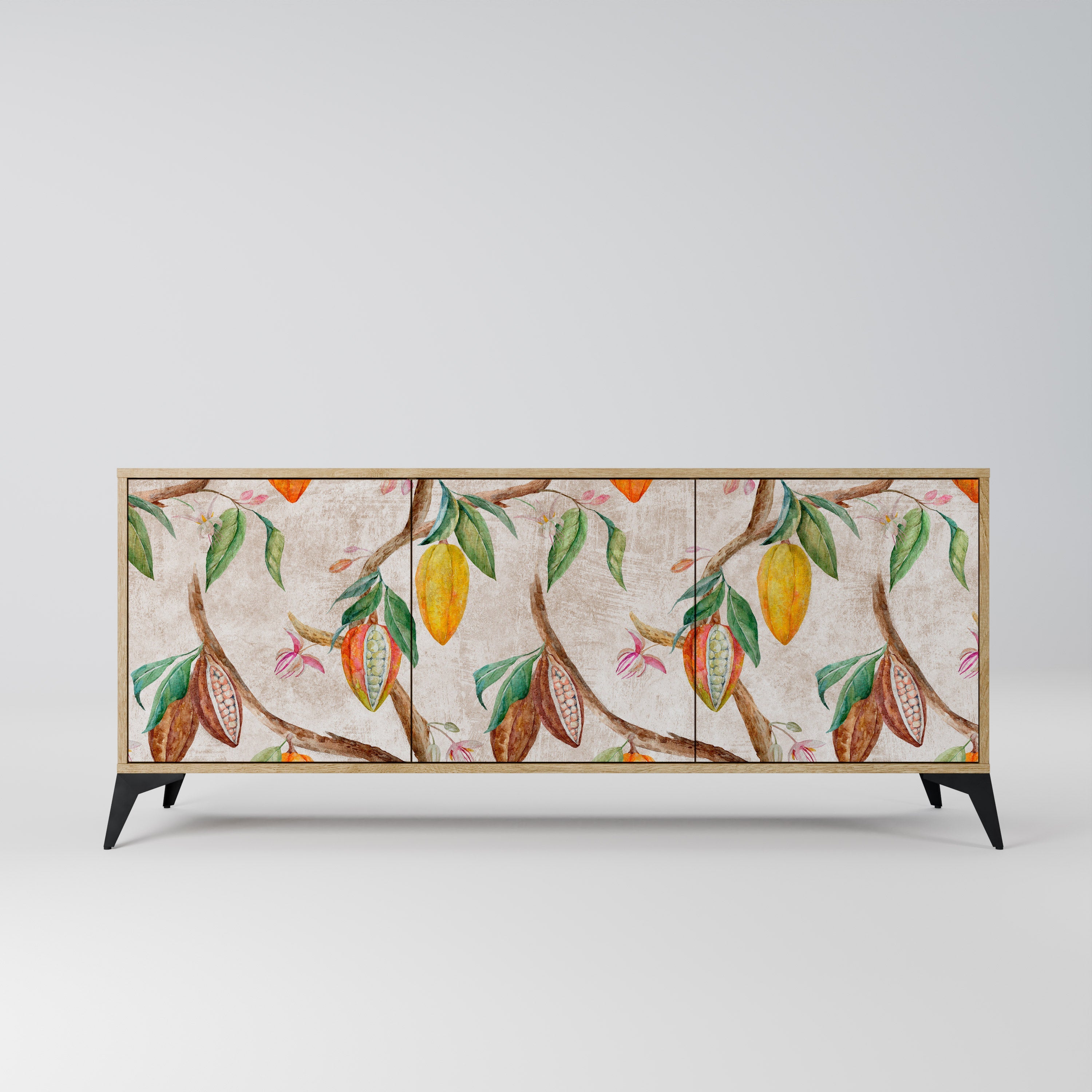 COCOA FRUITS 3-türiges Sideboard in Eichenoptik