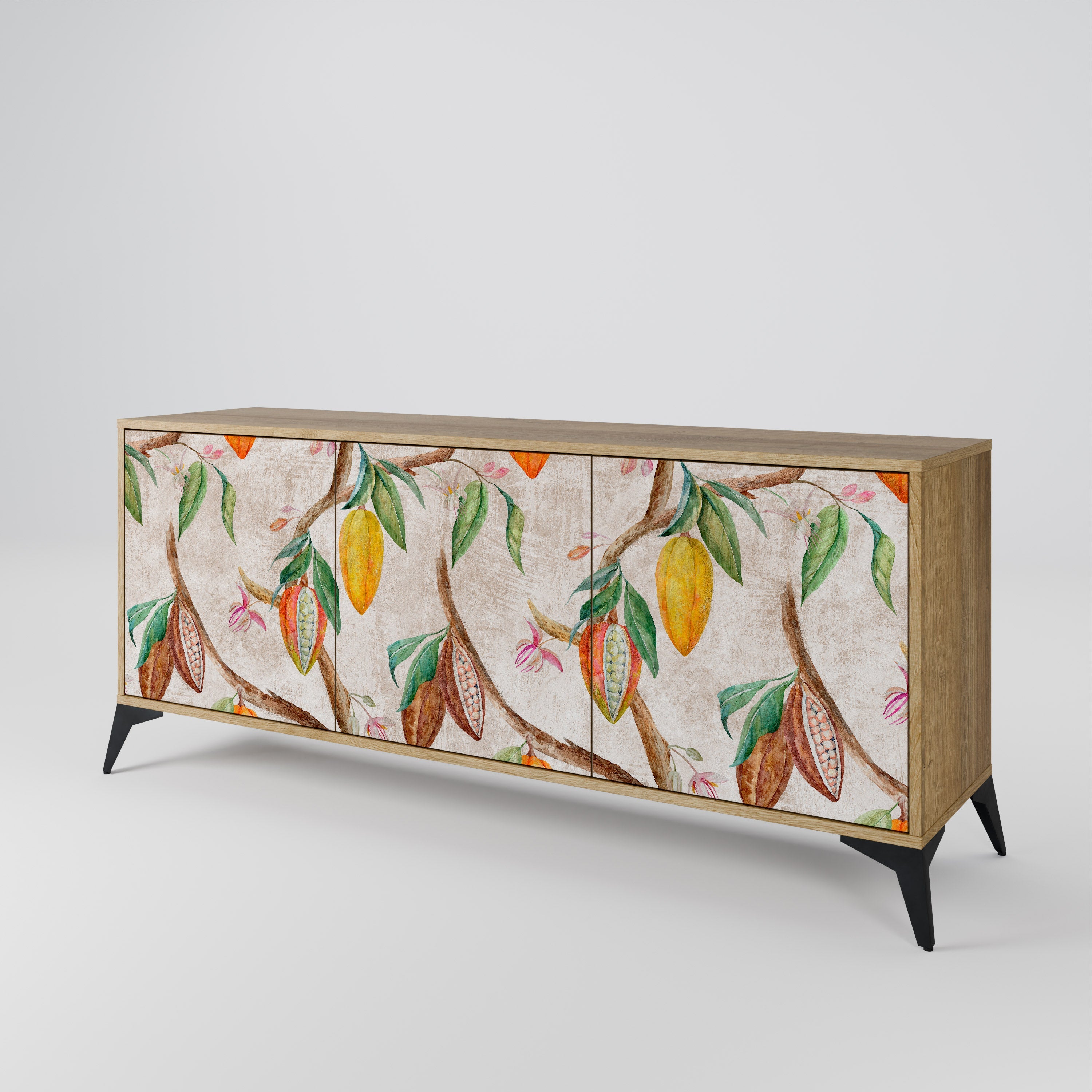 COCOA FRUITS 3-türiges Sideboard in Eichenoptik