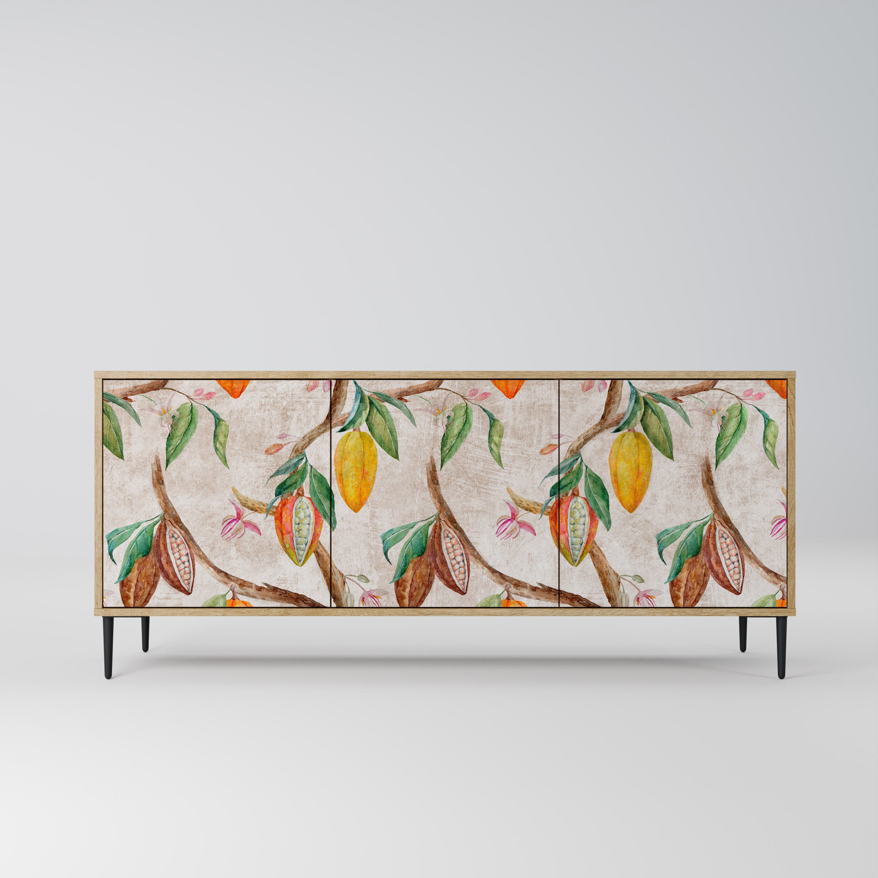 COCOA FRUITS 3-türiges Sideboard in Eichenoptik