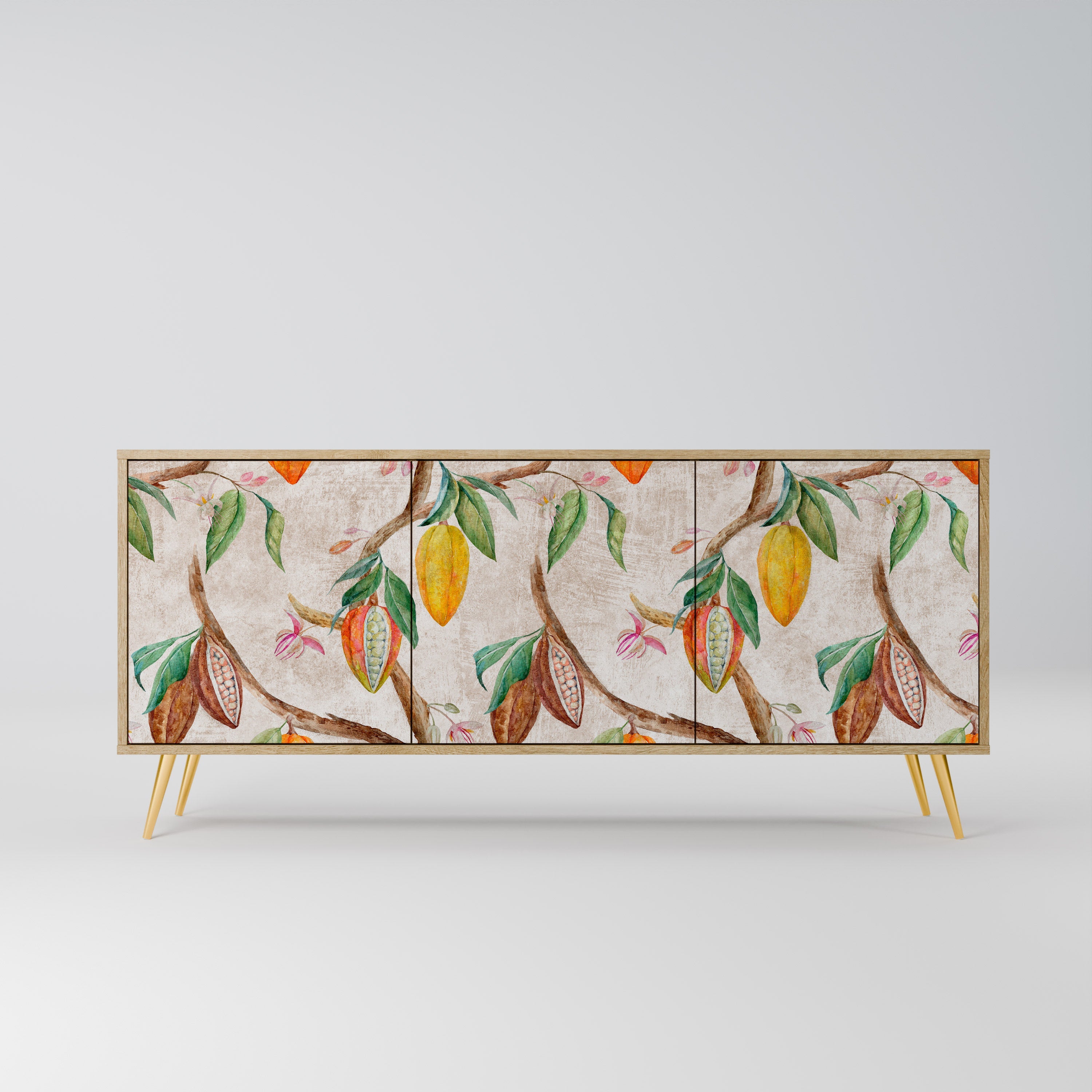 COCOA FRUITS 3-türiges Sideboard in Eichenoptik